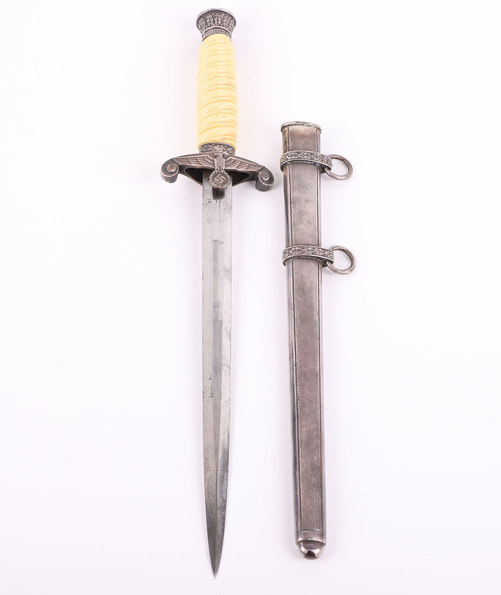 WW2 German Army Officers Dress Dagger with Artificial Ivory Grip by Robert Klaas, Solingen - Image 2 of 24