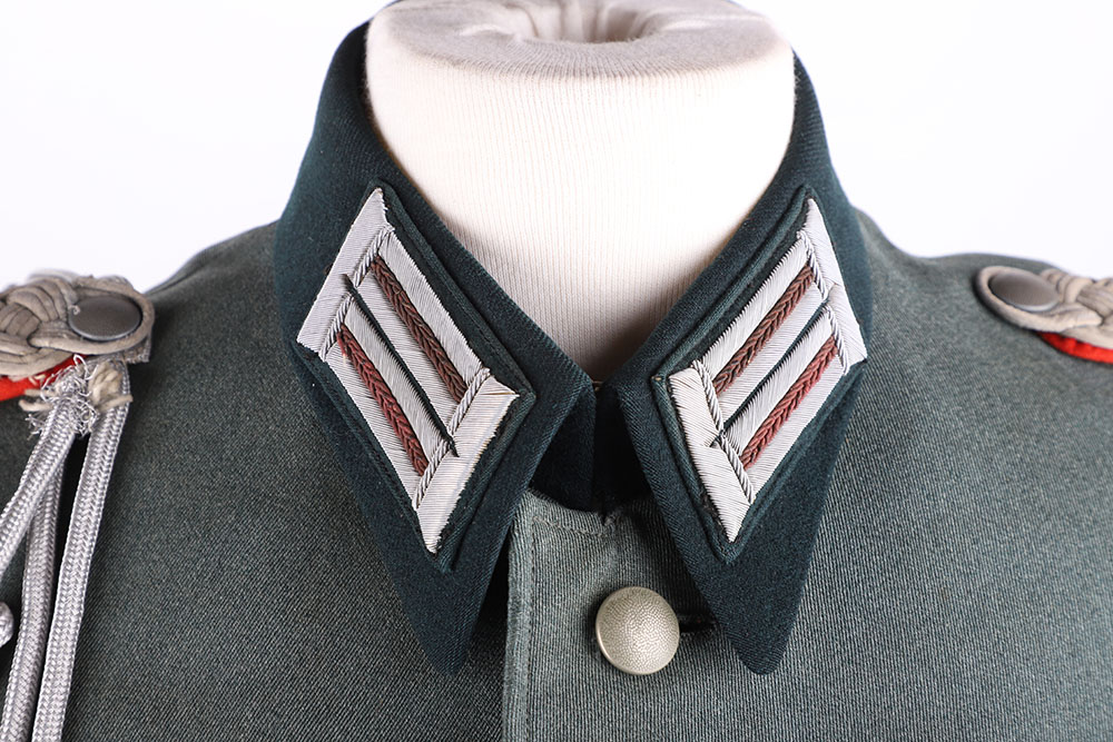 WW2 German Artillery Regiment Nr 23 Oberstleutnant Officers Tunic and Peaked Cap - Image 6 of 27