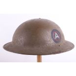 WW1 American M-1917 3rd Army Signal Corps Steel Combat Helmet Shell