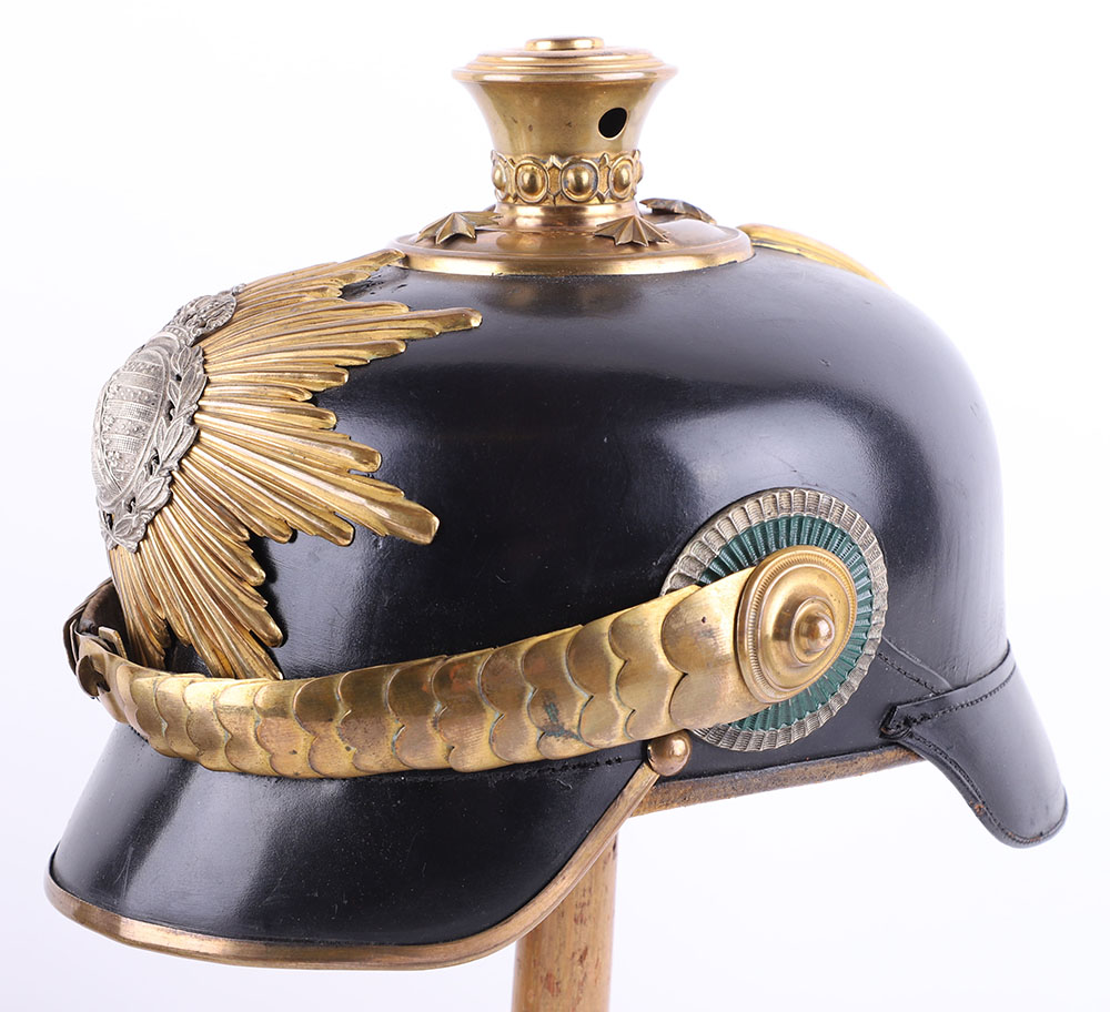 Imperial German Saxon Officers Parade Helmet - Image 5 of 20