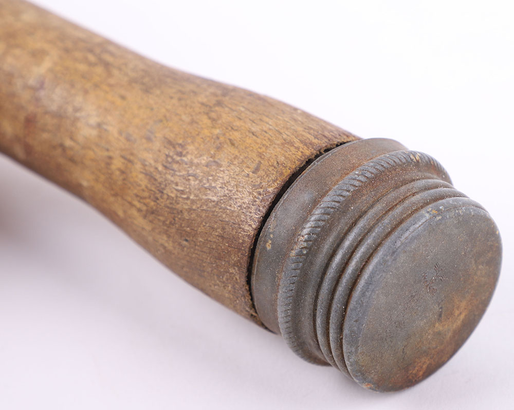 Rare Inert WW2 German Stick Grenade with Fragmentation Shrapnel Sleeve - Image 6 of 7
