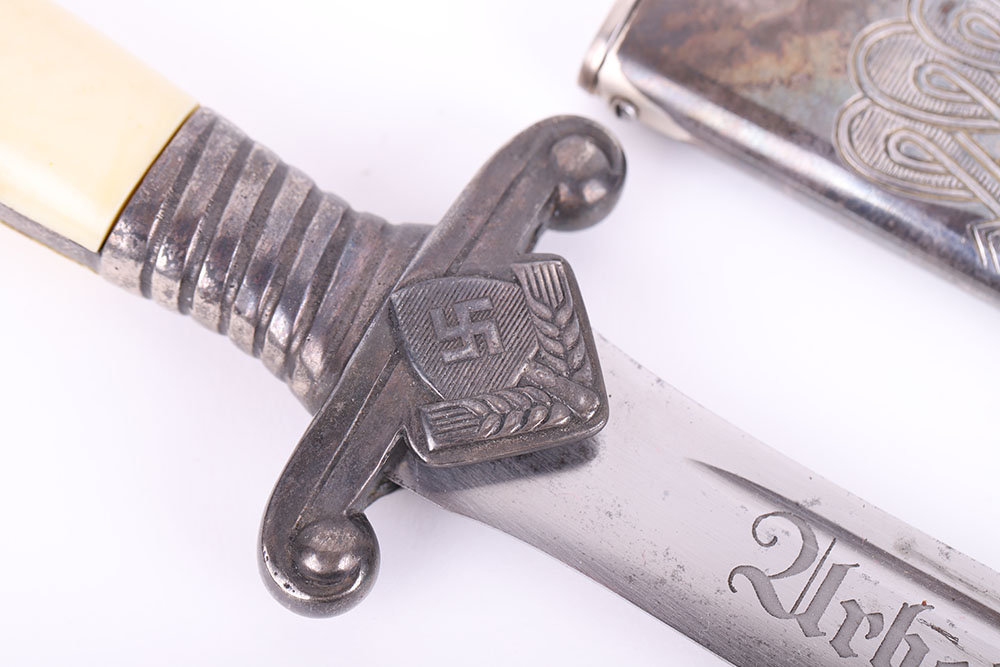 Named Third Reich RAD (Labour Service) Officers Dress Dagger by E & F Horster, Solingen - Image 9 of 22