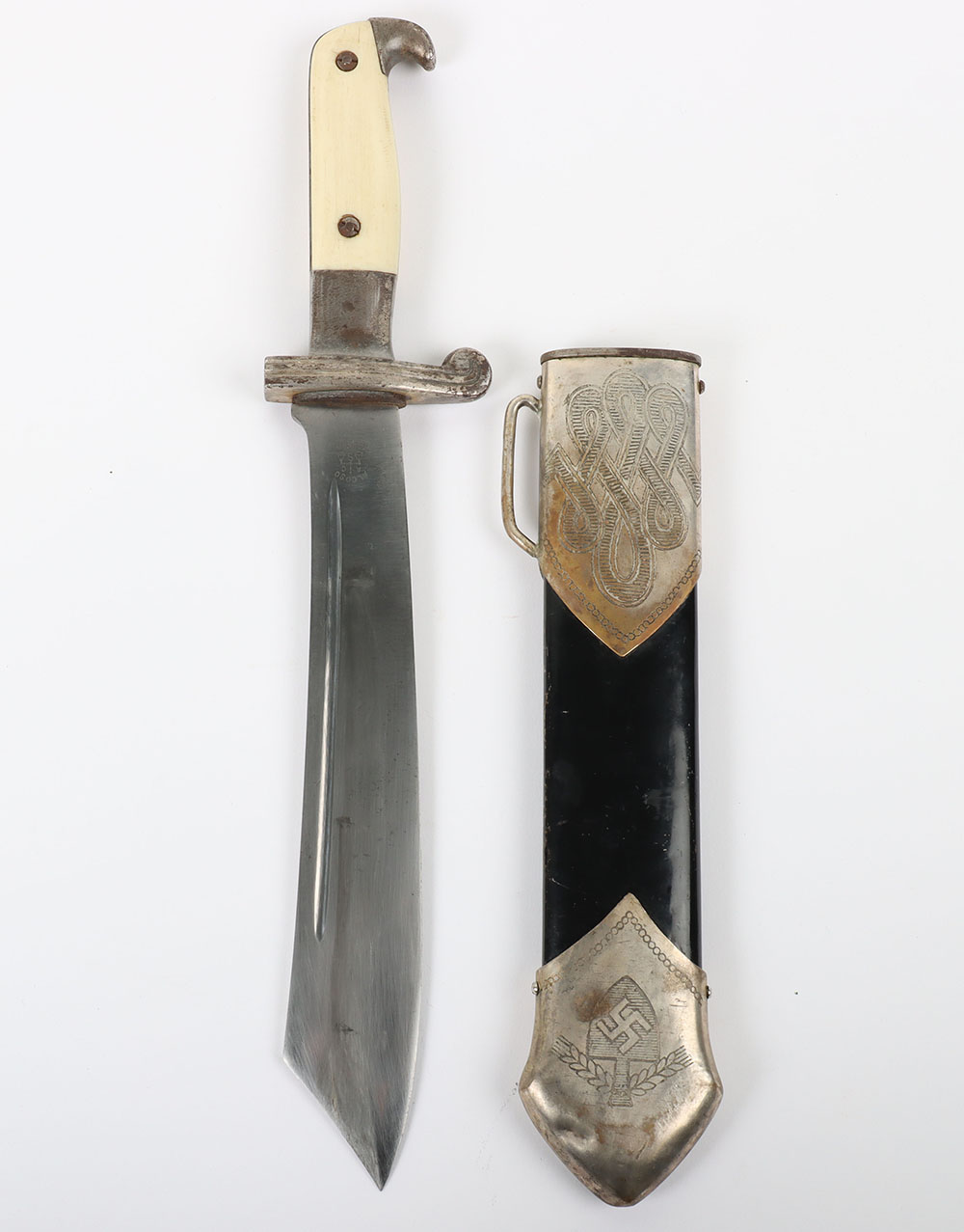 Rare Third Reich RAD (Reichsarbeitsdienst) Dress Dagger for Occupied Czechoslovakia by Alcoso, Solin - Image 3 of 11