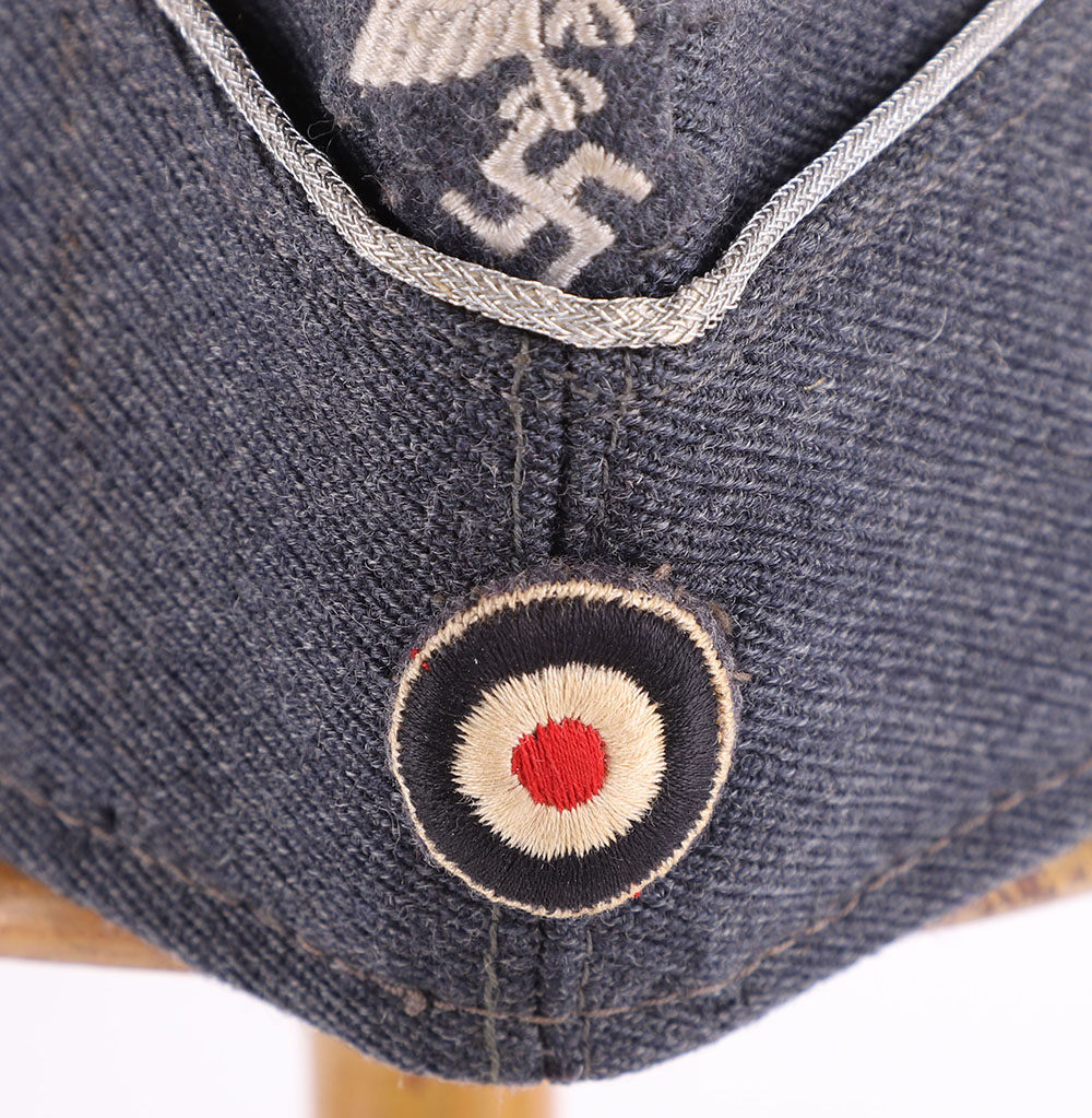 WW2 German Luftwaffe Officers Overseas / Side Cap - Image 6 of 9