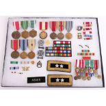 American Major Generals Named Distinguished Service Medal and Insignia Grouping