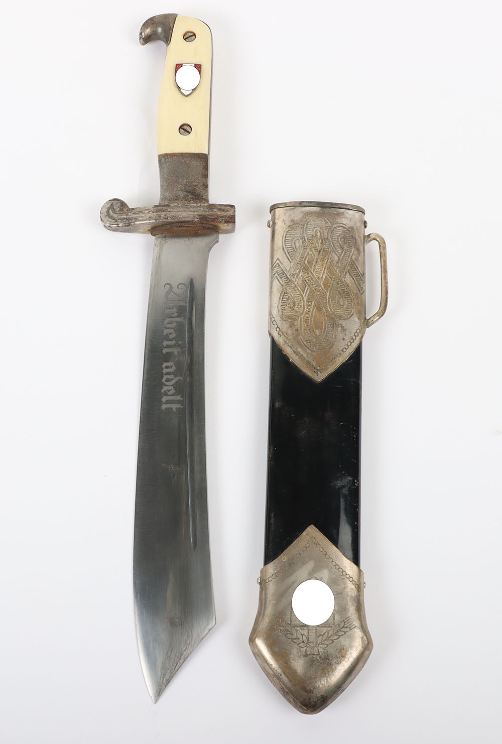 Rare Third Reich RAD (Reichsarbeitsdienst) Dress Dagger for Occupied Czechoslovakia by Alcoso, Solin