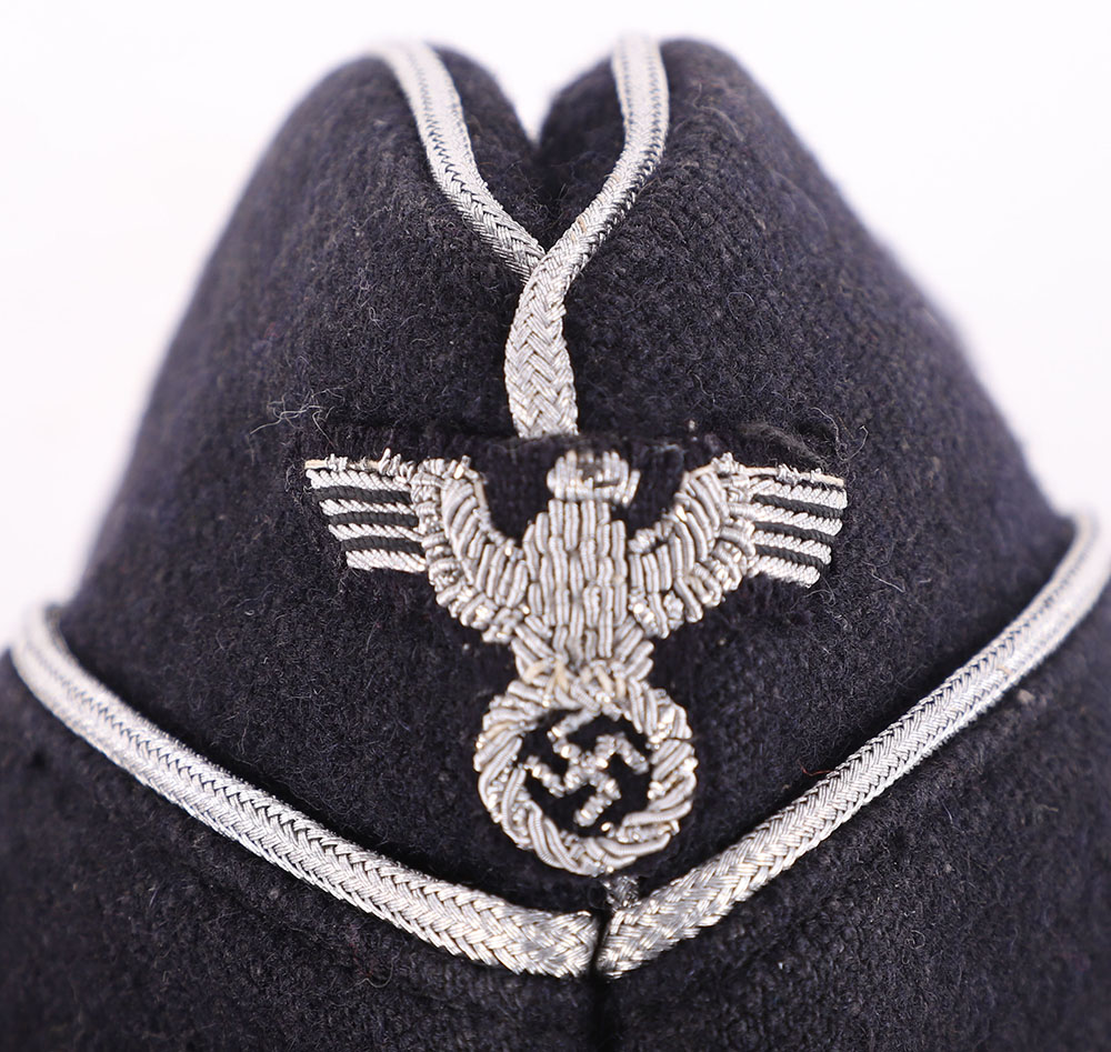 Rare Third Reich Deutsche Arbeitsfront (D.A.F) Officers Overseas / Side Cap - Image 9 of 9