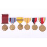 WW2 American Naval Medal Grouping of Six of Pearl Harbour Interest