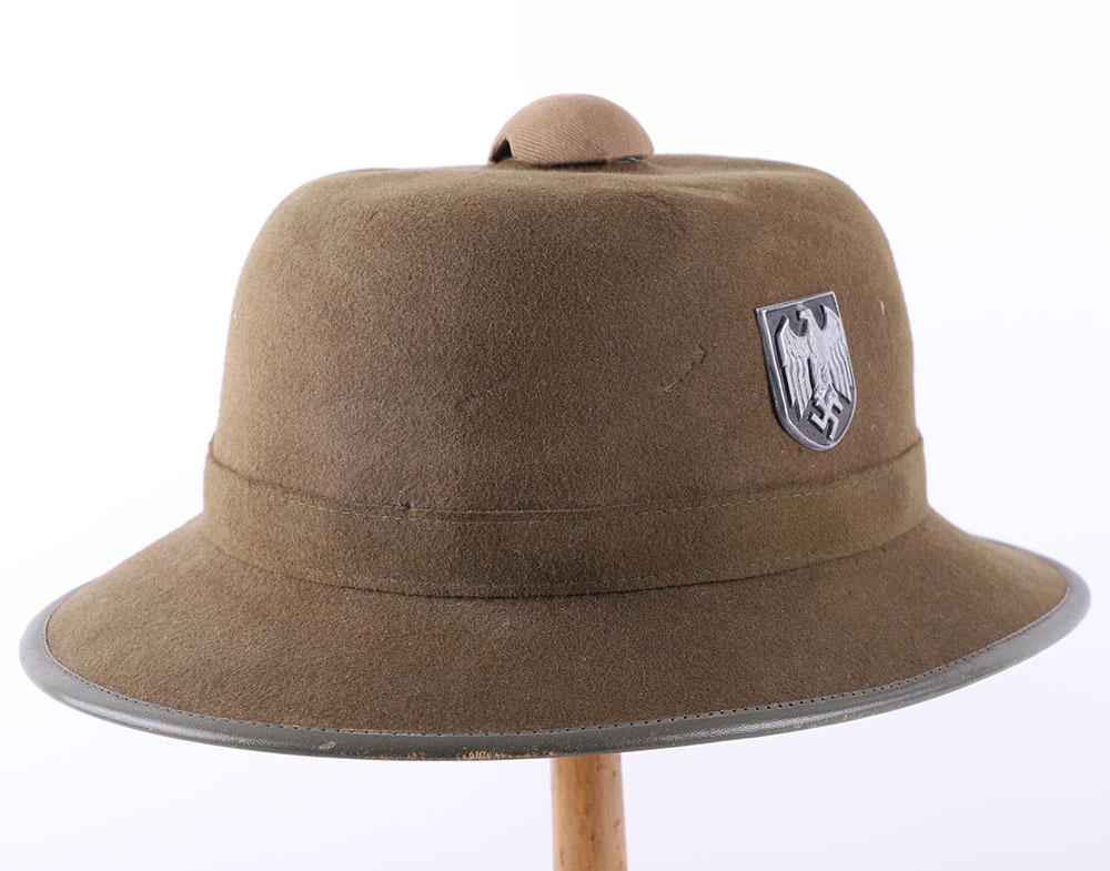 WW2 German Afrikakorps 2nd Pattern Pith (Sun) Helmet - Image 2 of 13