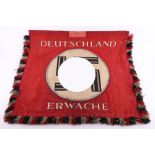 Rare Third Reich Deutschland Erwache Standard (Flag)
