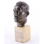 Third Reich Adolf Hitler Luftwaffe Flying School Presentation Table Bust