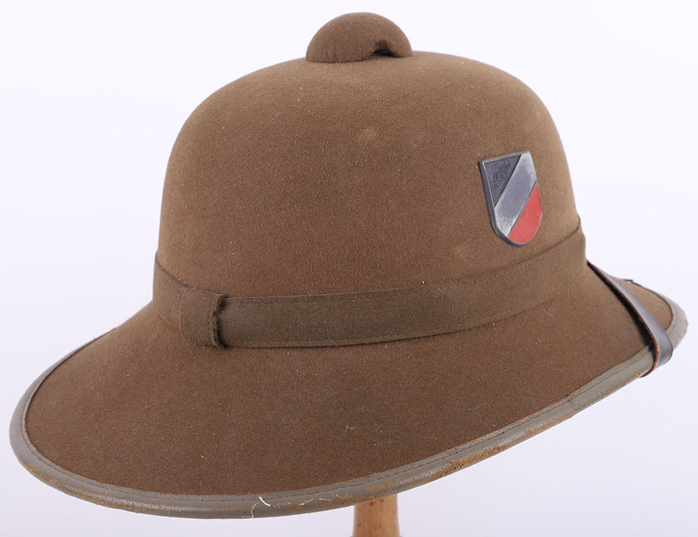 WW2 German Afrikakorps 2nd Pattern Pith (Sun) Helmet - Image 3 of 14