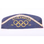 Rare Felt Commemorative Hat of the 1932 Olympic Games