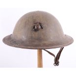 WW1 American M-1917 USMC Steel Combat Helmet