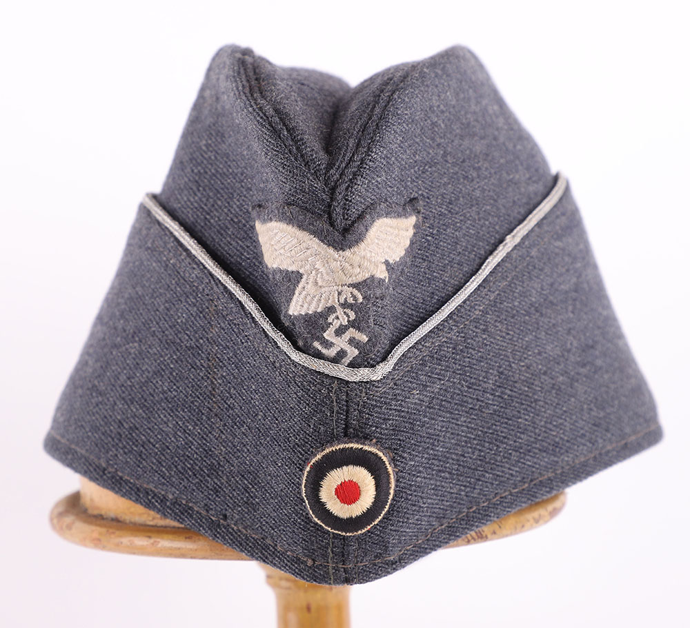 WW2 German Luftwaffe Officers Overseas / Side Cap - Image 4 of 9