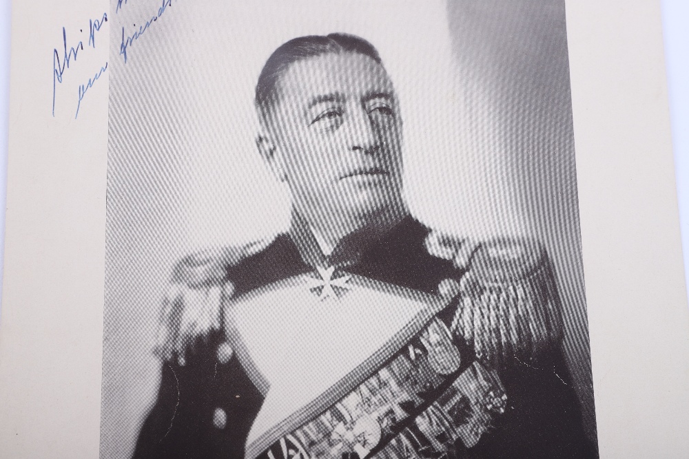 Signed and Dedicated Photograph of WW1 German Naval Hero Felix von Luckner (1881-1966) - Image 3 of 5