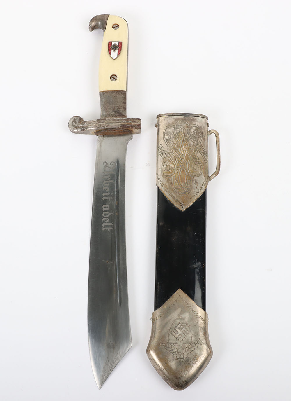 Rare Third Reich RAD (Reichsarbeitsdienst) Dress Dagger for Occupied Czechoslovakia by Alcoso, Solin - Image 6 of 11