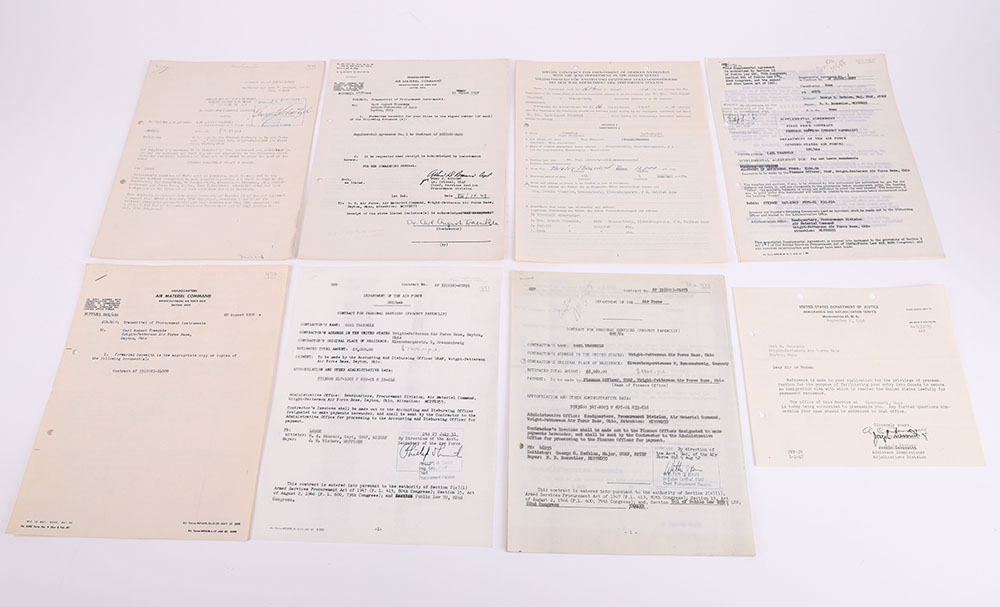 Historically Interesting Document Grouping of German Scientist Dr C A Traenkle Who After The War Was - Image 26 of 34