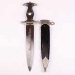 Third Reich SS Enlisted Mans Dress Dagger RZM 120/34 (Ernst Pack?)