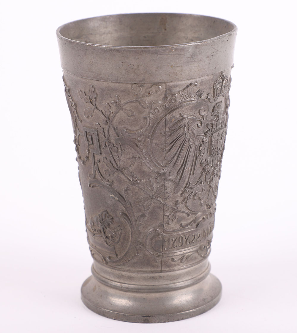 Pewter Beaker to Commemorate the Centenary of the Prussian Kaiser 1797-1897 - Image 2 of 6