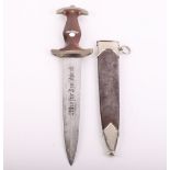 Third Reich SA (Sturmabteilung) Dress Dagger by Justinuswerk Solingen