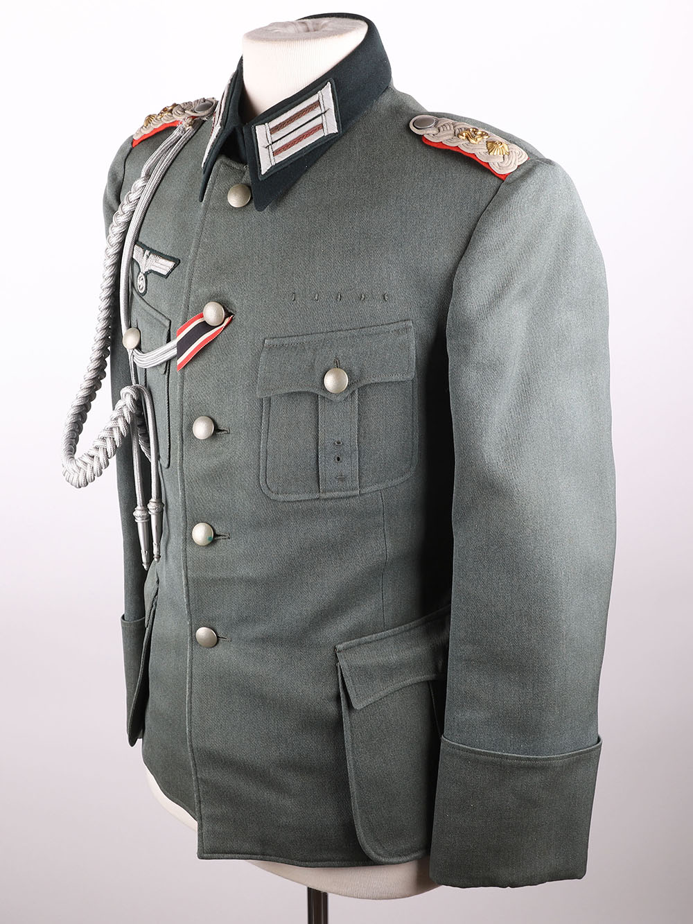 WW2 German Artillery Regiment Nr 23 Oberstleutnant Officers Tunic and Peaked Cap - Image 9 of 27