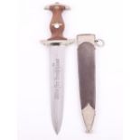 Third Reich Ground Rohm Inscription SA (Sturmabteilung) Dress Dagger by Carl Eickhorn