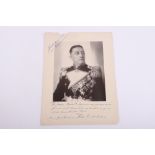 Signed and Dedicated Photograph of WW1 German Naval Hero Felix von Luckner (1881-1966)