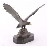 1930’s German Bronze Desk Sculpture of an Eagle by H Rottger