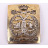 Scottish Post 1881 Argyll & Sutherland Highlanders Officers Cross Belt Plate Retailed by Brook & Son