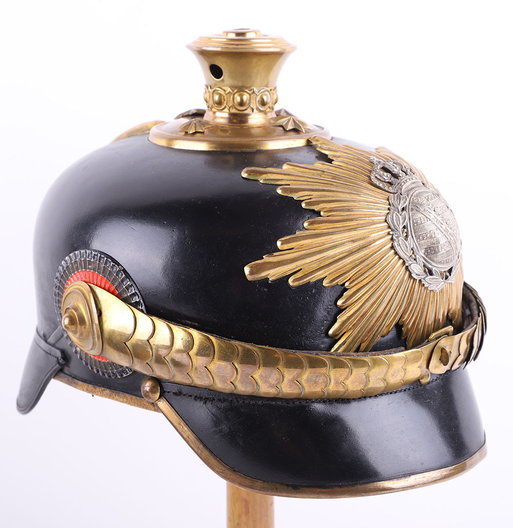 Imperial German Saxon Officers Parade Helmet - Image 9 of 20