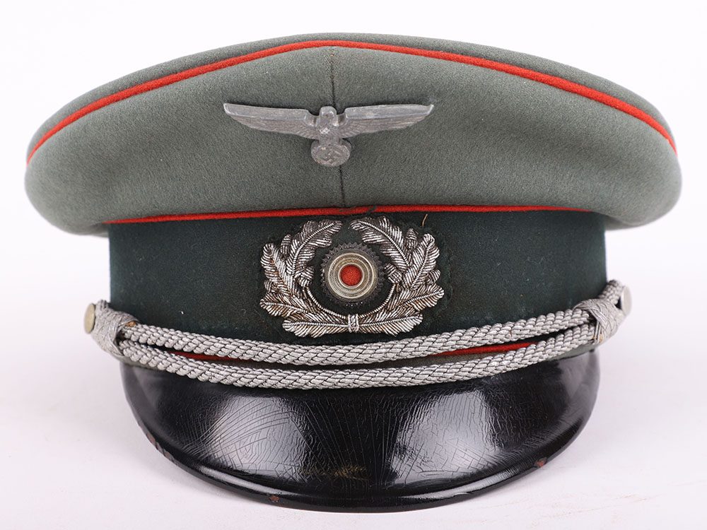 WW2 German Artillery Regiment Nr 23 Oberstleutnant Officers Tunic and Peaked Cap - Image 21 of 27