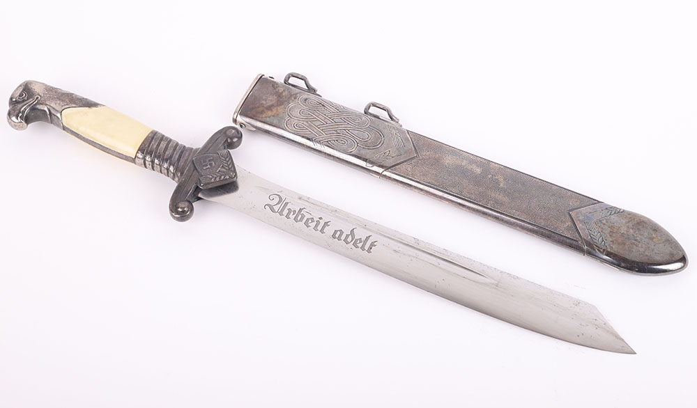 Named Third Reich RAD (Labour Service) Officers Dress Dagger by E & F Horster, Solingen - Image 3 of 22