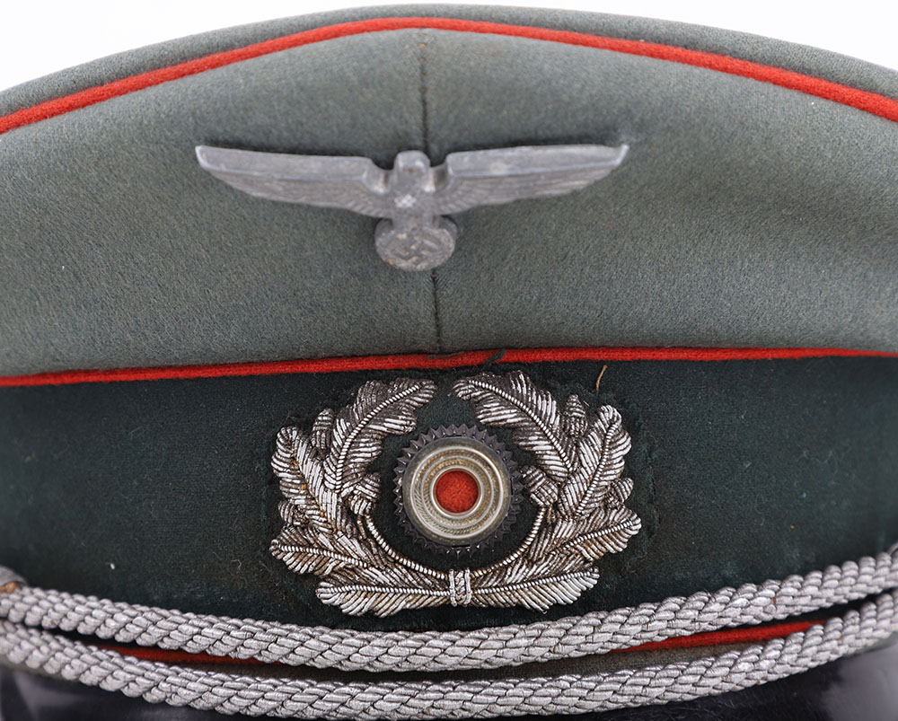 WW2 German Artillery Regiment Nr 23 Oberstleutnant Officers Tunic and Peaked Cap - Image 27 of 27