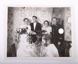ALLGEMEINE SS WEDDING PHOTO SHOWING RARE CUFFTITLE