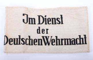 GERMAN WWII Im Dienst der Deutschen Wehrmacht armband