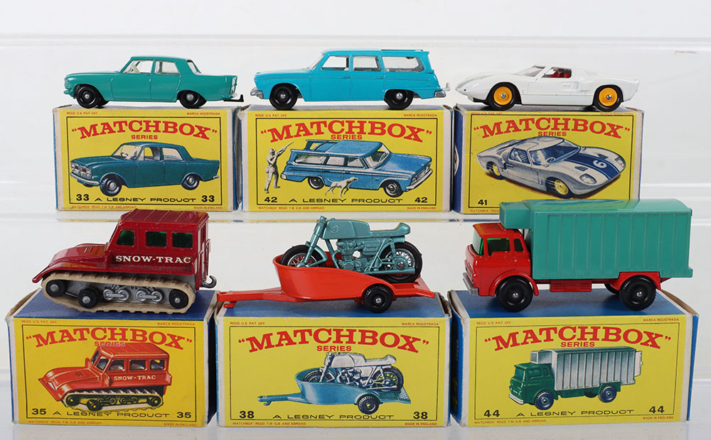 Six Boxed Matchbox Lesney Regular Wheels Models