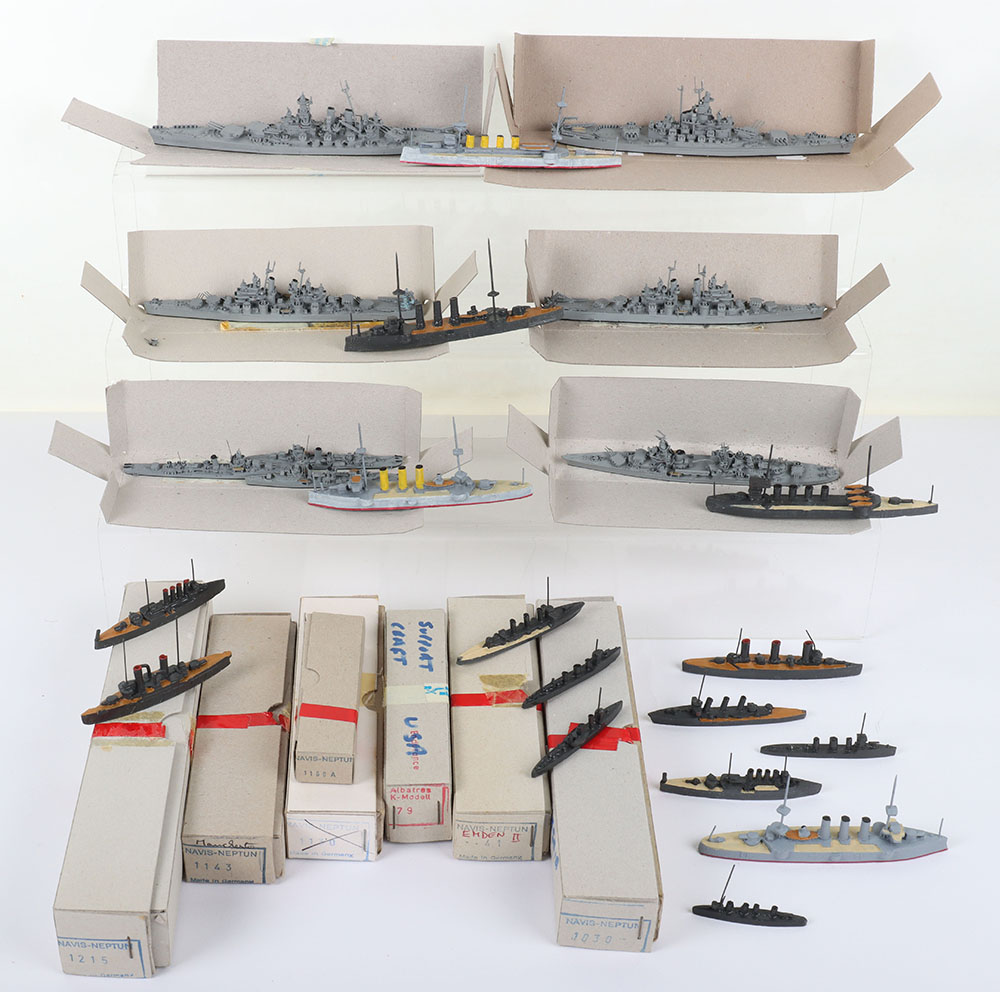 A collection of Waterline Navy models Ships