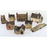 Tri-ang Spot-on Cotswold Village Series moulded hard rubber buildings