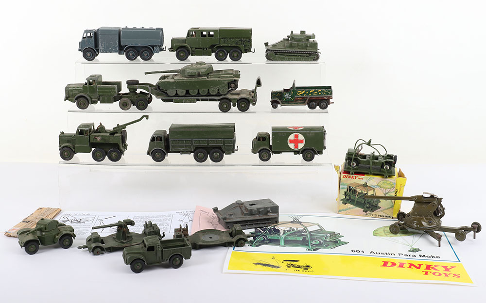 Quantity of Playworn Military Dinky Toys and others