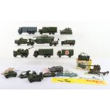 Quantity of Playworn Military Dinky Toys and others