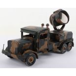 Tipp & Co (Germany) Tinplate 6-wheeled Army Lorry with Searchlight