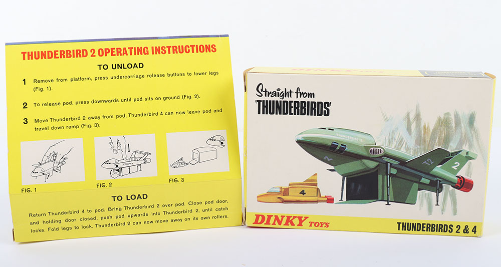 Dinky Toys Boxed 101 Thunderbirds 2 & 4 Straight From TV series ‘Thunderbirds’ - Image 7 of 11