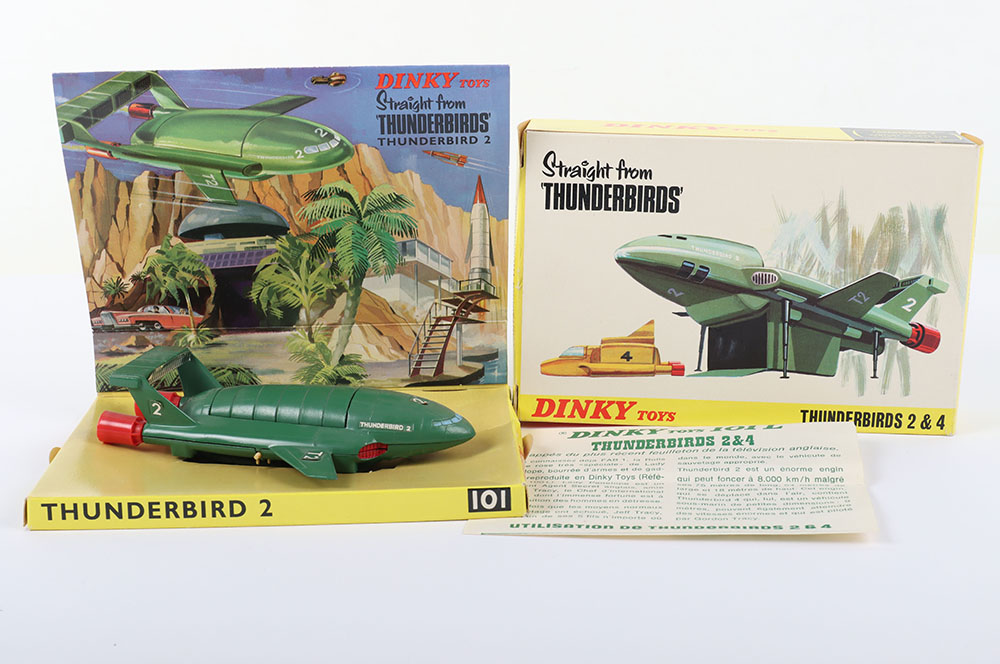 Dinky Toys Boxed 101 Thunderbirds 2 & 4 Straight From TV series ‘Thunderbirds’