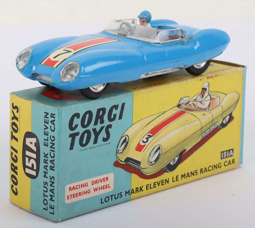 Corgi 1:43 - Model car - Cogi Toys 151A, Lotus Mark Eleven Le Mans Corgi 1:43 - Model car - Cogi Toys 151A, Lotus Mark Eleven Le Mans