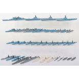 Collection of Tri-ang Minic 1:1200 scale Warships