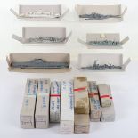 A collection of Waterline Navy models Ships