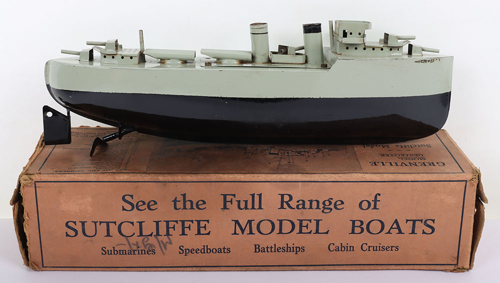 Sutcliffe Tinplate Boat Grenville Model Destroyer - Image 2 of 8