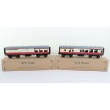 Two boxed BR C/5 0 gauge ACE Trains bogie Passenger coaches,