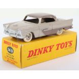 French Dinky Toys 24D Plymouth “Belvedere” tan body, metallic brown roof/side panels